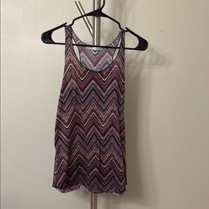Maurices Multicolor Chevron Tank Top